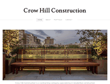Tablet Screenshot of crowhillconstruction.com